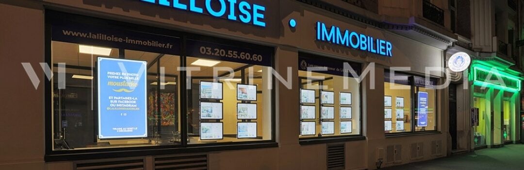 10 exemplos de Display de LED para imobiliária