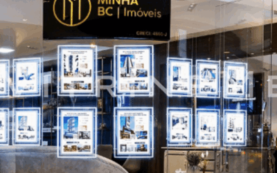 Vitrine com painéis de LED é tendência entre imobiliárias