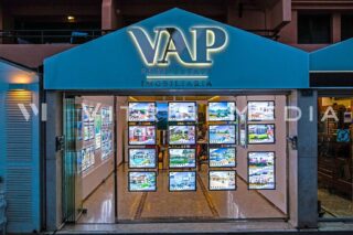 Painel LED Imobiliária – Imobiliária VAP