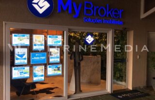 Painel Luminoso LED – Modelo VM TWO – Imobiliária My Broker