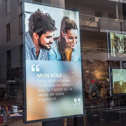 Orientável em retrato, payage et incliné