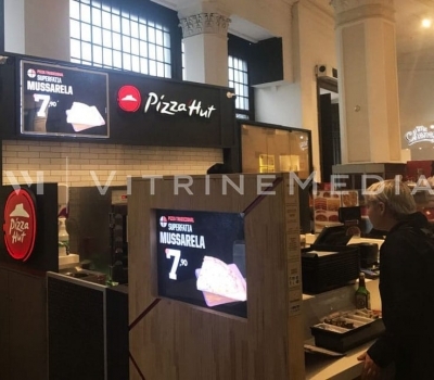 Display Iluminado de Parede – Modelo VM TWO – Pizza Hutt Brasil