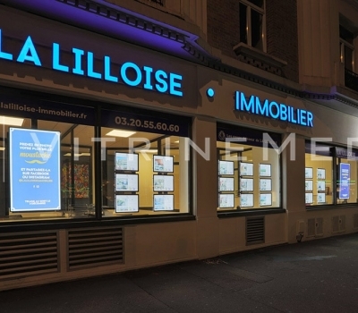 Painel de LED em Acrílico – Modelo VM TWO – Imobiliária La Lilloise