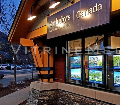Painel de LED em Acrílico – Modelo VM TWO – Imobiliária Sotheby’s Canadá