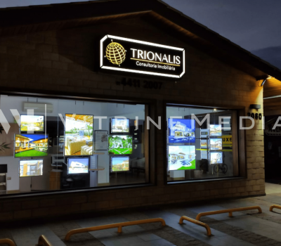 Painel Luminoso LED – Modelo VM TWO -Trionalis Consultoria Imobiliária