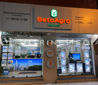 Painel Luminoso LED – Modelo VM C2MAX – Imobiliária Beto Agro Imóveis
