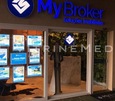 Painel Luminoso LED – Modelo VM TWO – Imobiliária My Broker